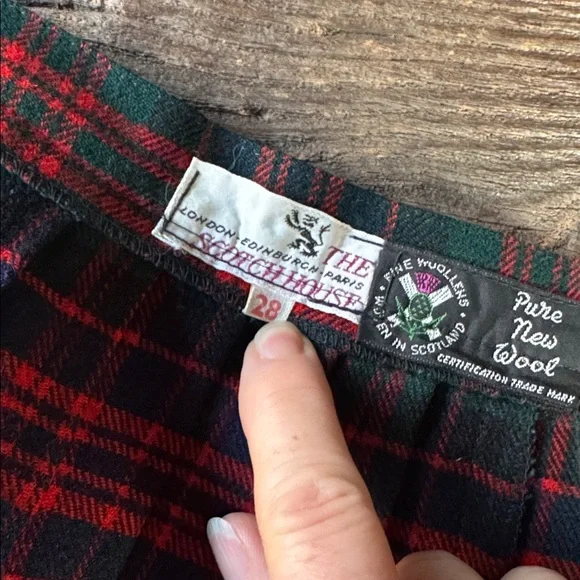 The Scotch House vintage tartan plaid kilt long maxi skirt EVC small - Picture 6 of 10